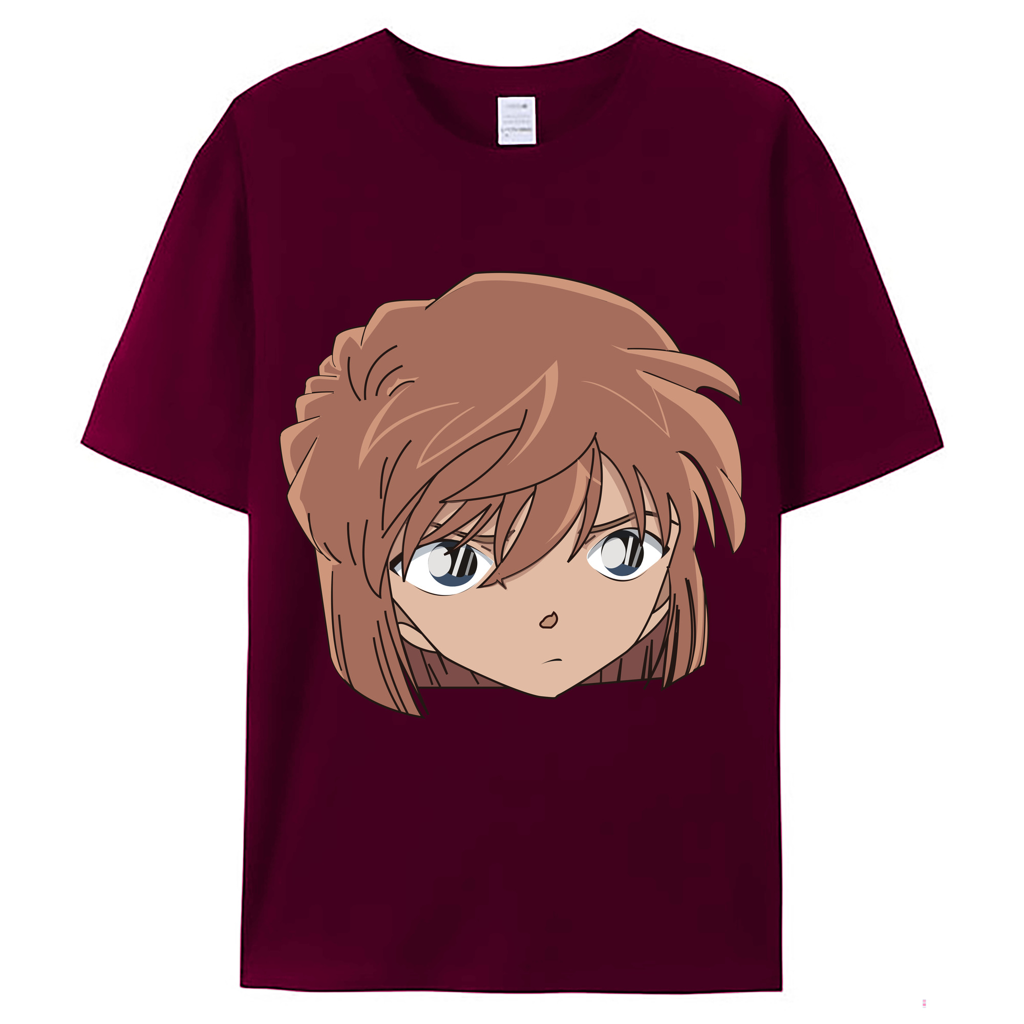 （画像用） 名探偵コナン 灰原 哀 はいばら あい Detective Conan Anita Hailey、Vi Graythorn Haibara Ai レディースカジュアルプリントTシャツ（綿100％）